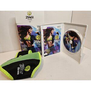 Zumba Fitness 2 (Nintendo Wii, 2011) Complete in Box with Game and Belt